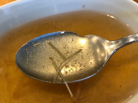 鶏の茹で汁で！生姜スープ